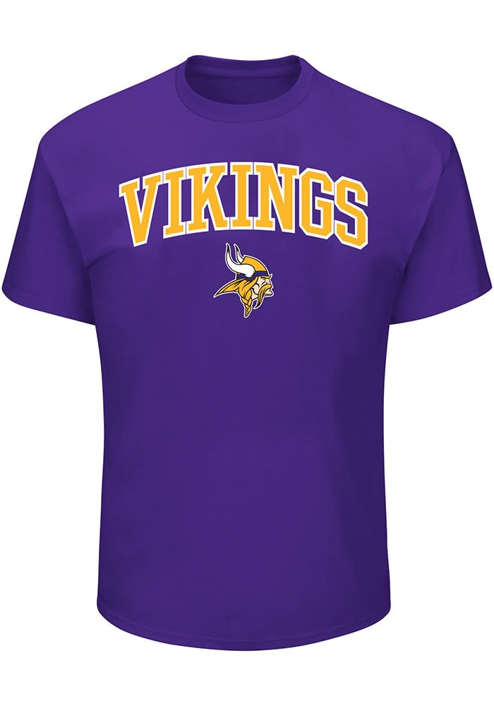 Minnesota Vikings Mens PURPLE Arch Over Big and Tall T-Shirt