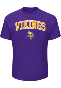 Minnesota Vikings Mens Purple Arch Over Big and Tall T-Shirt