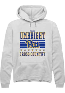 Tyler Umbright Rally Mens White Pitt Panthers NIL Striped Player Hood