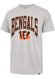Cincinnati Bengals Mens Grey Walk Tall Franklin Big and Tall T-Shirt