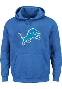 Detroit Lions Mens Blue Primary Big and Tall Hooded Sweatshirt