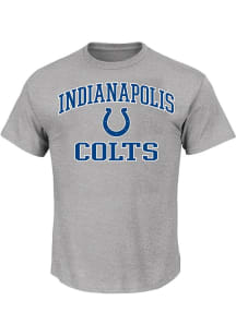 Indianapolis Colts Mens Grey Heart and Soul Big and Tall T-Shirt