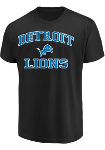 Detroit Lions Mens Black Heat and Soul Big and Tall T-Shirt