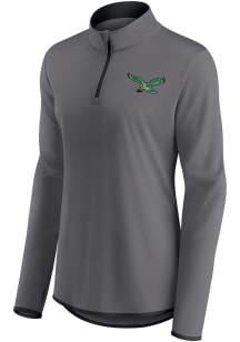 Philadelphia Eagles Womens Black Gameday Qtr Zip Pullover