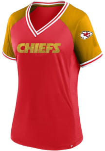 Kansas City Chiefs Womens Colorblock Fashion Football Jersey - Red