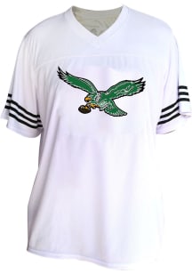 Philadelphia Eagles Womens Contrast Fashion Football Jersey - White