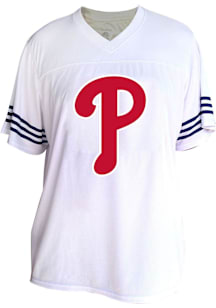 Philadelphia Phillies Womens Contrast Fashion Baseball Jersey - Blue