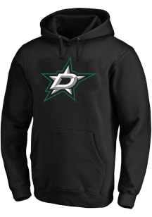 Dallas Stars Mens Black Primary Logo Big and Tall Hooded Sweatshirt