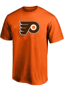 Philadelphia Flyers Mens Orange Primary Logo Big and Tall T-Shirt