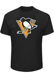 Pittsburgh Penguins Mens Black Primary Logo Big and Tall T-Shirt