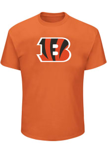 Cincinnati Bengals Mens Black Primary Logo Big and Tall T-Shirt