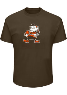 Cleveland Browns Mens Brown Primary Logo Big and Tall T-Shirt