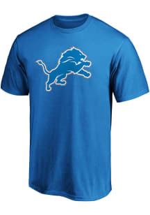 Detroit Lions Mens Blue Primary Logo Big and Tall T-Shirt