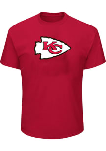 Kansas City Chiefs Mens Red Primary Logo Big and Tall T-Shirt
