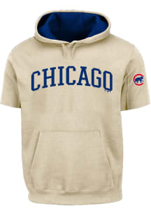 Chicago Cubs Mens Navy Blue Logo Big and Tall Hooded Sweatshirt