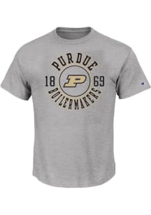 Purdue Boilermakers Circle Name Big and Tall T-Shirt - Grey