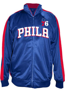 Philadelphia 76ers Mens Blue Big and Tall Jacket
