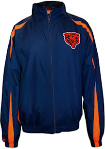 Chicago Bears Mens Navy Blue Microfiber Big and Tall Light Weight Jacket