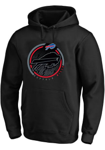 Buffalo Bills Mens Black Black Pop Big and Tall Hooded Sweatshirt