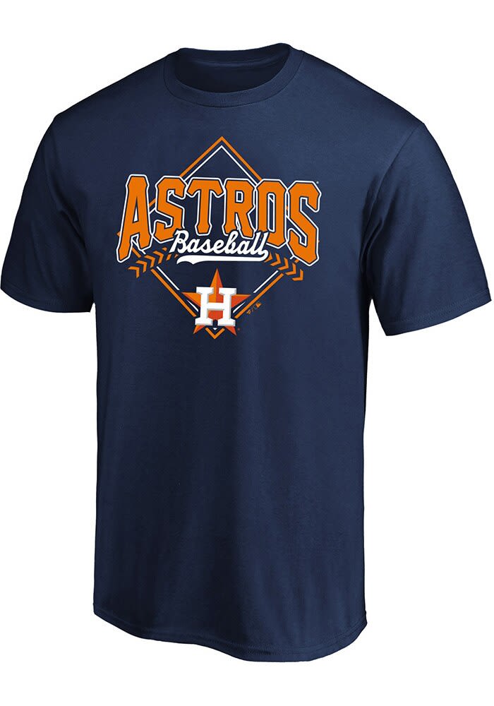Houston Astros Mens NAVY Diamond Big and Tall T-Shirt - 2652958