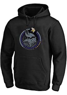 Minnesota Vikings Mens Black Pop Big and Tall Hooded Sweatshirt