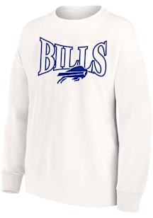 Buffalo Bills Womens White Chenille Crew Sweatshirt