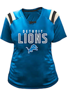 Detroit Lions Womens Mesh Fashion Football Jersey - Blue