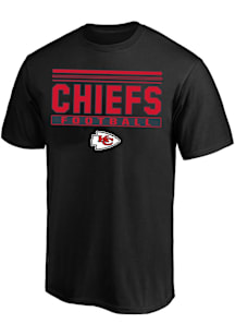 Kansas City Chiefs Mens Black Pop Print Big and Tall T-Shirt
