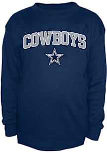 Dallas Cowboys Mens Navy Blue Thermal Big and Tall Long Sleeve T-Shirt
