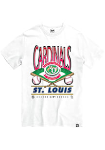 St Louis Cardinals Mens White Straight Shot Franklin Big and Tall T-Shirt