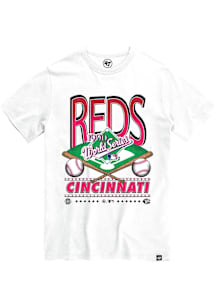 Cincinnati Reds Mens White Straight Shot Franklin Big and Tall T-Shirt