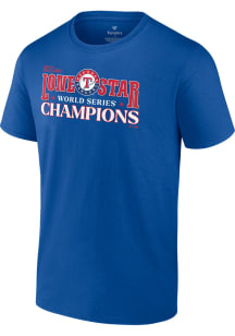 Texas Rangers Mens Blue 2023 World Series Champions Hometown Big and Tall T-Shirt