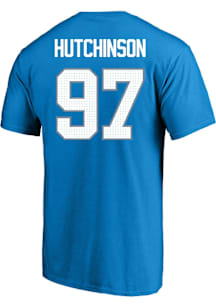 Aidan Hutchinson Detroit Lions Mens Player Big and Tall Player Tee - Blue