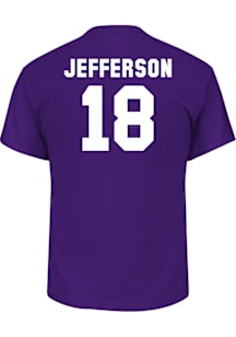Justin Jefferson Minnesota Vikings Mens Player Big and Tall Player Tee - Purple