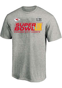 Kansas City Chiefs Mens Grey 2024 Super Bowl Participant Team Member Roster Big and Tall T-Shirt