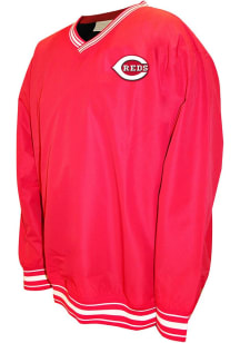 Cincinnati Reds Mens Red Nylon Pullover Big and Tall Pullover Jacket