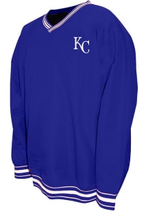 Kansas City Royals Mens Light Blue Nylon Pullover Light Weight Jacket