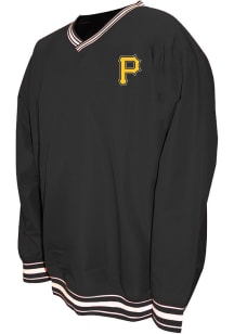 Pittsburgh Pirates Mens Black Nylon Pullover Light Weight Jacket