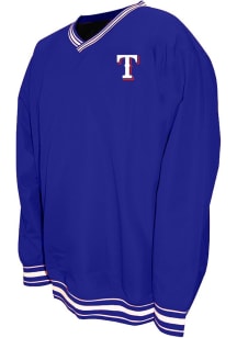 Texas Rangers Mens Light Blue Nylon Pullover Light Weight Jacket