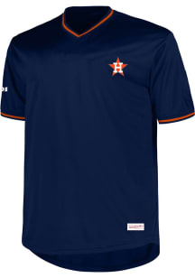 Houston Astros Mens Navy Blue Coop V-Neck Big and Tall T-Shirt