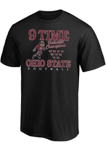 Ohio State Buckeyes 2024 Football National Champions Big and Tall T-Shirt - Black