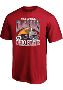 Ohio State Buckeyes 2024 Football National Champions Big and Tall T-Shirt - Red