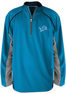 Detroit Lions Mens Black Side Panel Big and Tall Qtr Zip