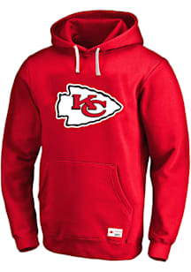 Kansas City Chiefs Mens Red Chenille Patch Big and Tall Hooded Sweatshirt