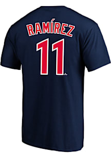 Jose Ramirez Cleveland Guardians Mens Name Number Big and Tall Player Tee - Navy Blue