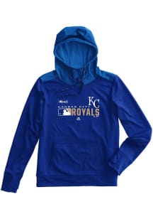 Kansas City Royals Mens Blue Pullover Big and Tall Hooded Sweatshirt