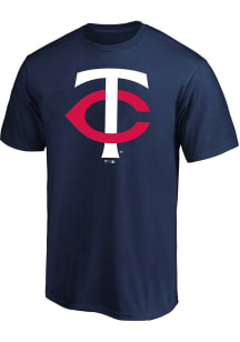 Minnesota Twins Mens Navy Blue Logo Big and Tall T-Shirt