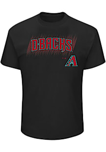 Arizona Diamondbacks Mens Black Black Pop Big and Tall T-Shirt