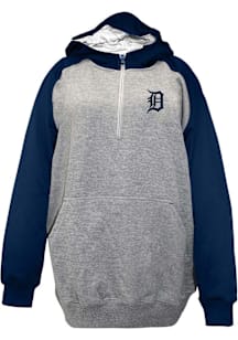 Detroit Tigers Mens Navy Blue Poly Big and Tall Hooded Sweatshirt