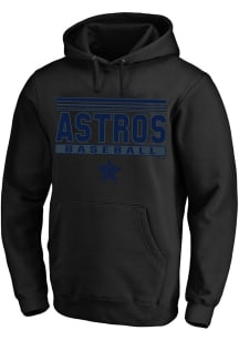 Houston Astros Mens Black Logo Big and Tall Hooded Sweatshirt